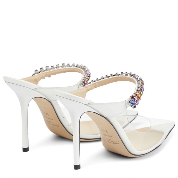 Jimmy Choo Bing 100 Embellished PVC shoes - Picture 2 of 10